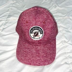 The Greenbriar Classic Golf Adjustable Women’s Hat Heather Pink Red Ahead Midfit